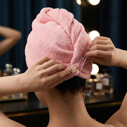 Kerdanta HydroWrap Hair Towel after a shower
