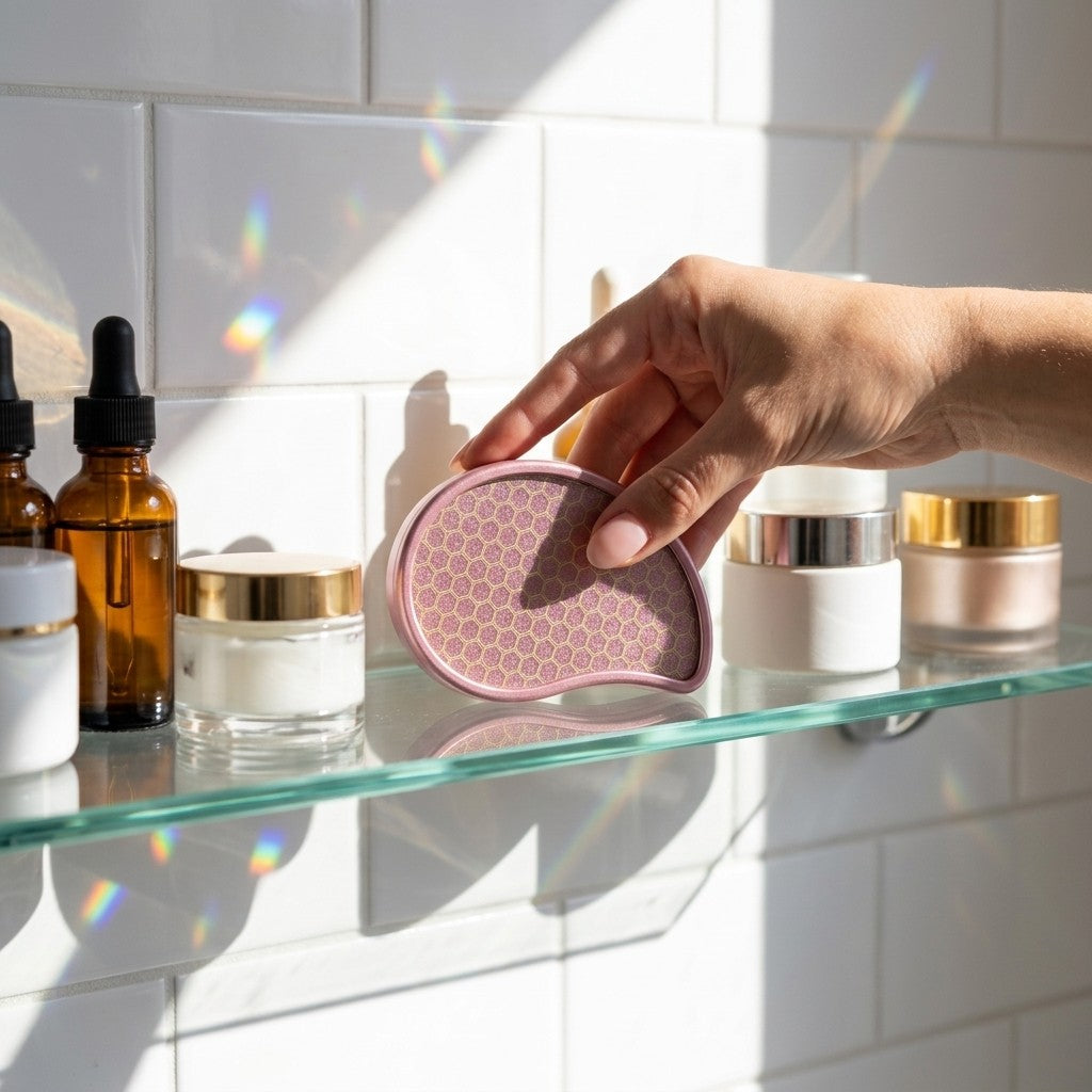 Kerdanta CrystalStep Heel File in a foot care routine