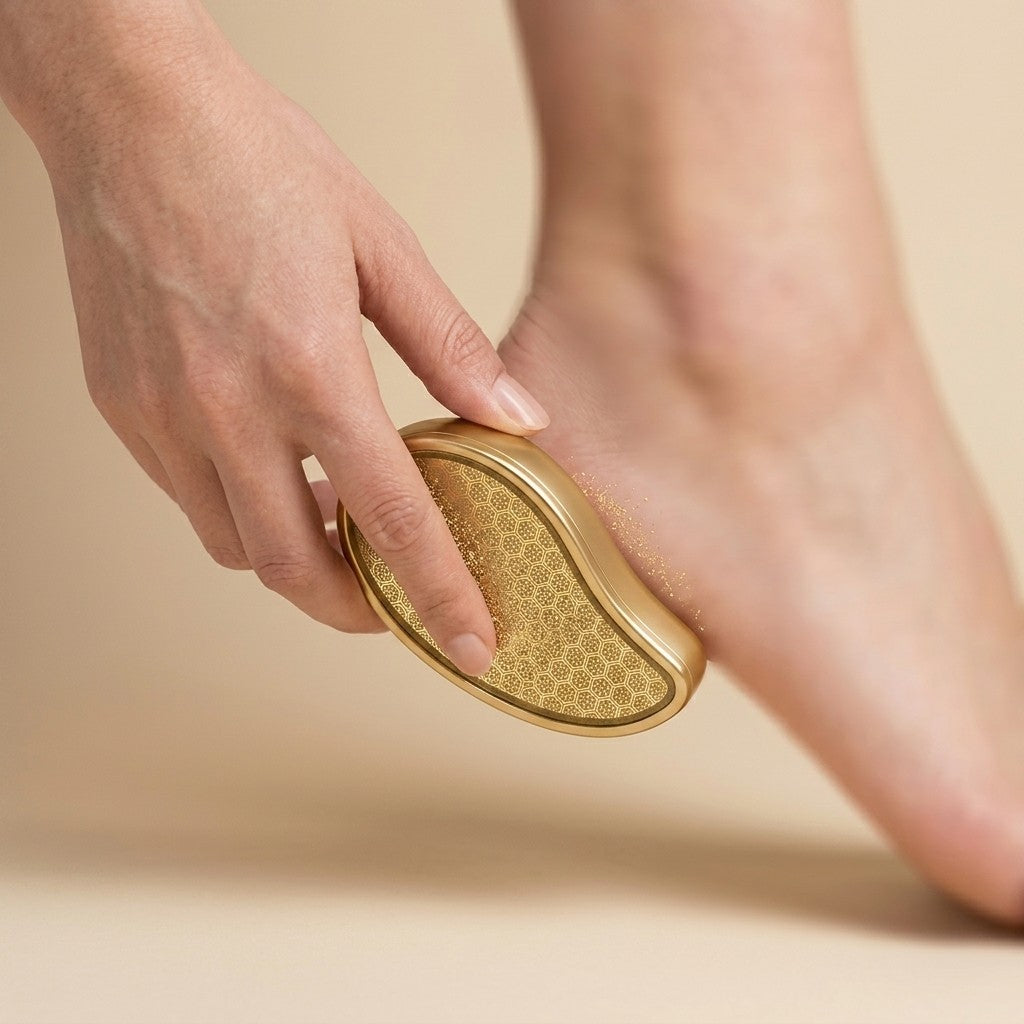 Kerdanta CrystalStep Heel File product image in gold